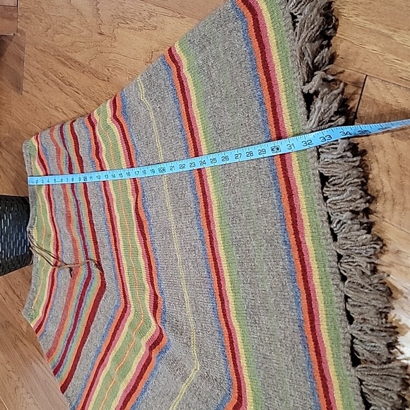 Vintage Ralph Lauren Lambswool Serape Poncho - Picture 10 of 14